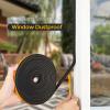 image50 Feet Weather Stripping Door Seal 12quot Wide X 18quot Thick Door Seal Strip High Density Foam Tape Adhesive Strip for Door SoundproofingWindow Insulation 12quot x 18quot x 50FTWhiteBlack