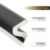 imageWeather Stripping Door Seal Strip Soundproof Q Foam Tape Exterior Door Insulation Strip for Large Gap Easy to InstallGrey 40FTBlack