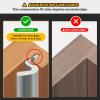 imageWeather Stripping Door Seal Strip Soundproof Q Foam Tape Exterior Door Insulation Strip for Large Gap Easy to InstallGrey 40FTGray