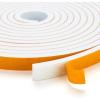 image50 Feet Weather Stripping Door Seal 12quot Wide X 18quot Thick Door Seal Strip High Density Foam Tape Adhesive Strip for Door SoundproofingWindow Insulation 12quot x 18quot x 50FTWhiteWhite