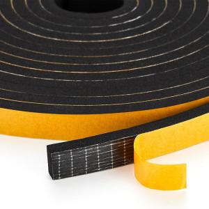 image50 Feet Weather Stripping Door Seal 12quot Wide X 18quot Thick Door Seal Strip High Density Foam Tape Adhesive Strip for Door SoundproofingWindow Insulation 12quot x 18quot x 50FTWhiteBlack