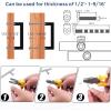 imageRavinte 10 Pack Square Bar Kitchen Cabinet Handles Gold Cabinet Pulls Drawer Pulls with 614 Inch Hole Center Kitchen Cabinet HardwareBlack