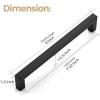 imageRavinte 10 Pack Square Bar Kitchen Cabinet Handles Gold Cabinet Pulls Drawer Pulls with 614 Inch Hole Center Kitchen Cabinet HardwareBlack