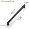 imageRavinte 10 Pack Square Bar Kitchen Cabinet Handles Gold Cabinet Pulls Drawer Pulls with 614 Inch Hole Center Kitchen Cabinet HardwareBlack