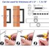imageRavinte 10 Pack Square Bar Kitchen Cabinet Handles Gold Cabinet Pulls Drawer Pulls with 614 Inch Hole Center Kitchen Cabinet HardwareBlack