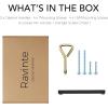 imageRavinte 10 Pack Square Bar Kitchen Cabinet Handles Gold Cabinet Pulls Drawer Pulls with 614 Inch Hole Center Kitchen Cabinet HardwareBlack