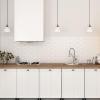 imageRavinte 10 Pack Square Bar Kitchen Cabinet Handles Gold Cabinet Pulls Drawer Pulls with 614 Inch Hole Center Kitchen Cabinet HardwareBlack