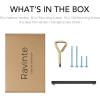 imageRavinte 10 Pack Square Bar Kitchen Cabinet Handles Gold Cabinet Pulls Drawer Pulls with 614 Inch Hole Center Kitchen Cabinet HardwareBlack