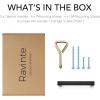 imageRavinte 10 Pack Square Bar Kitchen Cabinet Handles Gold Cabinet Pulls Drawer Pulls with 614 Inch Hole Center Kitchen Cabinet HardwareBlack