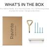 imageRavinte 10 Pack Square Bar Kitchen Cabinet Handles Gold Cabinet Pulls Drawer Pulls with 614 Inch Hole Center Kitchen Cabinet HardwareBrushed Nickel