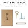 imageRavinte 10 Pack Square Bar Kitchen Cabinet Handles Gold Cabinet Pulls Drawer Pulls with 614 Inch Hole Center Kitchen Cabinet HardwareBrushed Nickel