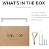 imageRavinte 10 Pack Square Bar Kitchen Cabinet Handles Gold Cabinet Pulls Drawer Pulls with 614 Inch Hole Center Kitchen Cabinet HardwareBrushed Nickel