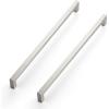 imageRavinte 10 Pack Square Bar Kitchen Cabinet Handles Gold Cabinet Pulls Drawer Pulls with 614 Inch Hole Center Kitchen Cabinet HardwareBrushed Nickel