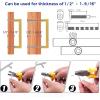 imageRavinte 10 Pack Square Bar Kitchen Cabinet Handles Gold Cabinet Pulls Drawer Pulls with 614 Inch Hole Center Kitchen Cabinet HardwareGold