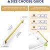 imageRavinte 10 Pack Square Bar Kitchen Cabinet Handles Gold Cabinet Pulls Drawer Pulls with 614 Inch Hole Center Kitchen Cabinet HardwareGold
