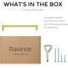 imageRavinte 10 Pack Square Bar Kitchen Cabinet Handles Gold Cabinet Pulls Drawer Pulls with 614 Inch Hole Center Kitchen Cabinet HardwareGold