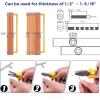 imageRavinte 10 Pack Square Bar Kitchen Cabinet Handles Gold Cabinet Pulls Drawer Pulls with 614 Inch Hole Center Kitchen Cabinet HardwareGold