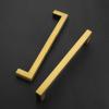 imageRavinte 10 Pack Square Bar Kitchen Cabinet Handles Gold Cabinet Pulls Drawer Pulls with 614 Inch Hole Center Kitchen Cabinet HardwareGold