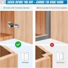 imageRavinte 4 Pack Soft Close Hidden Hinges Surface Mount Kitchen Cabinet Hinges No Predrilled Heavy Duty for Kitchen Cabinet Cupboard Door40