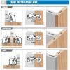 imageRavinte 4 Pack Soft Close Hidden Hinges Surface Mount Kitchen Cabinet Hinges No Predrilled Heavy Duty for Kitchen Cabinet Cupboard Door50