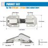 imageRavinte 4 Pack Soft Close Hidden Hinges Surface Mount Kitchen Cabinet Hinges No Predrilled Heavy Duty for Kitchen Cabinet Cupboard Door50