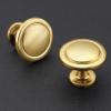 imageRavinte 5 Pack Brushed Brass Solid Kitchen Cabinet Knobs Zinc Alloy Door Knobs Cabinet Hardware Gold Dresser Drawer Handles Drawer Pulls with ScrewdriverRetro