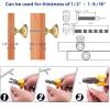 imageRavinte 5 Pack Brushed Brass Solid Kitchen Cabinet Knobs Zinc Alloy Door Knobs Cabinet Hardware Gold Dresser Drawer Handles Drawer Pulls with ScrewdriverAntique