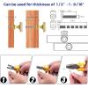 imageRavinte 5 Pack Brushed Brass Solid Kitchen Cabinet Knobs Zinc Alloy Door Knobs Cabinet Hardware Gold Dresser Drawer Handles Drawer Pulls with ScrewdriverClassic