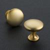 imageRavinte 5 Pack Brushed Brass Solid Kitchen Cabinet Knobs Zinc Alloy Door Knobs Cabinet Hardware Gold Dresser Drawer Handles Drawer Pulls with ScrewdriverAntique