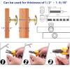 imageRavinte 5 Pack Brushed Brass Solid Kitchen Cabinet Knobs Zinc Alloy Door Knobs Cabinet Hardware Gold Dresser Drawer Handles Drawer Pulls with ScrewdriverRetro