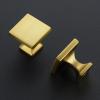 imageRavinte 5 Pack Brushed Brass Solid Kitchen Cabinet Knobs Zinc Alloy Door Knobs Cabinet Hardware Gold Dresser Drawer Handles Drawer Pulls with ScrewdriverClassic
