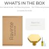imageRavinte 5 Pack Brushed Brass Solid Kitchen Cabinet Knobs Zinc Alloy Door Knobs Cabinet Hardware Gold Dresser Drawer Handles Drawer Pulls with ScrewdriverModern