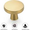 imageRavinte 5 Pack Brushed Brass Solid Kitchen Cabinet Knobs Zinc Alloy Door Knobs Cabinet Hardware Gold Dresser Drawer Handles Drawer Pulls with ScrewdriverRustic