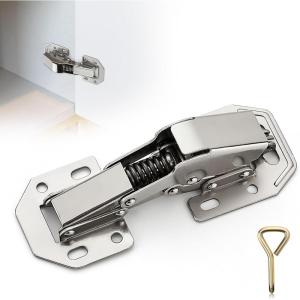 imageRavinte 4 Pack Soft Close Hidden Hinges Surface Mount Kitchen Cabinet Hinges No Predrilled Heavy Duty for Kitchen Cabinet Cupboard Door40