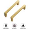 imageRavinte 20 Pack Solid 5 Inch Square Cabinet Handles  Brushed Brass Drawer Pulls  Kitchen Hardware and Handles20