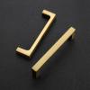 imageRavinte 20 Pack Solid 5 Inch Square Cabinet Handles  Brushed Brass Drawer Pulls  Kitchen Hardware and Handles20