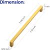 imageRavinte 20 Pack Solid 5 Inch Square Cabinet Handles  Brushed Brass Drawer Pulls  Kitchen Hardware and Handles20