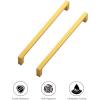 imageRavinte 20 Pack Solid 5 Inch Square Cabinet Handles  Brushed Brass Drawer Pulls  Kitchen Hardware and Handles20
