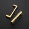 imageRavinte 20 Pack Solid 5 Inch Square Cabinet Handles  Brushed Brass Drawer Pulls  Kitchen Hardware and Handles20
