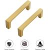 imageRavinte 20 Pack Solid 5 Inch Square Cabinet Handles  Brushed Brass Drawer Pulls  Kitchen Hardware and Handles20