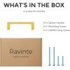 imageRavinte 20 Pack Solid 5 Inch Square Cabinet Handles  Brushed Brass Drawer Pulls  Kitchen Hardware and Handles20