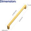 imageRavinte 20 Pack Solid 5 Inch Square Cabinet Handles  Brushed Brass Drawer Pulls  Kitchen Hardware and Handles20