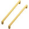 imageRavinte 20 Pack Solid 5 Inch Square Cabinet Handles  Brushed Brass Drawer Pulls  Kitchen Hardware and Handles20
