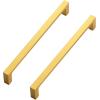 imageRavinte 20 Pack Solid 5 Inch Square Cabinet Handles  Brushed Brass Drawer Pulls  Kitchen Hardware and Handles20