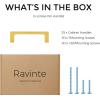 imageRavinte 20 Pack Solid 5 Inch Square Cabinet Handles  Brushed Brass Drawer Pulls  Kitchen Hardware and Handles25