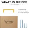 imageRavinte 20 Pack Solid 5 Inch Square Cabinet Handles  Brushed Brass Drawer Pulls  Kitchen Hardware and Handles5