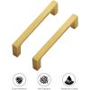 imageRavinte 20 Pack Solid 5 Inch Square Cabinet Handles  Brushed Brass Drawer Pulls  Kitchen Hardware and Handles5